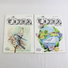Lot of 2 Vintage The China Painter Magazine July-August 1984 & May-June 1985