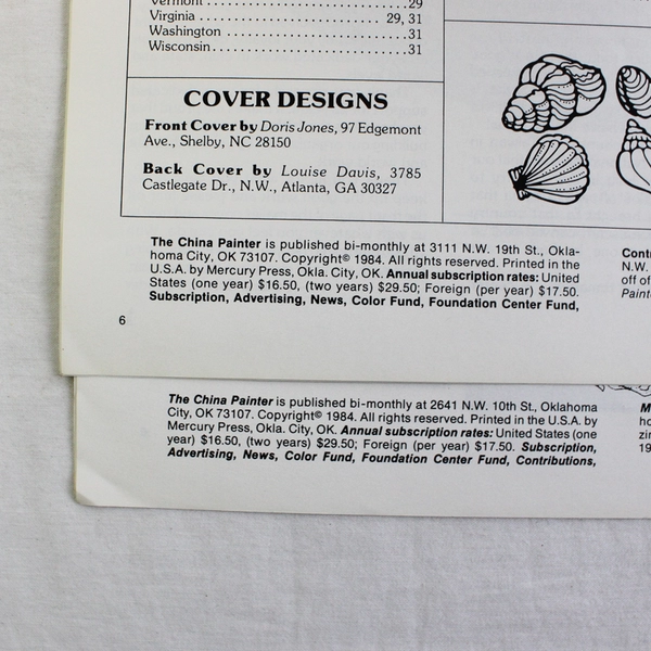 Lot of 2 Vintage The China Painter Magazine July-August 1984 & May-June 1985