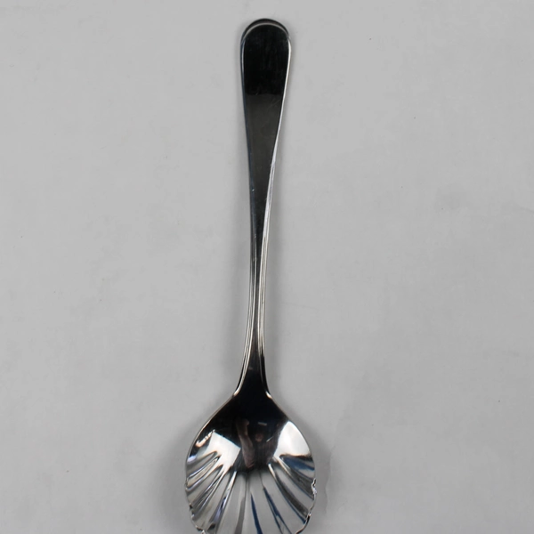 J A Henckels (Zwilling) Jessica Pattern 18/10 SS Sugar Shell Spoon 6" Rare HTF