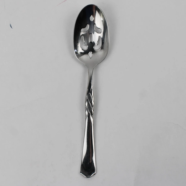 J A Henckels (Zwilling) Braid Pattern 18/10 SS Serving Spoon 8.25" Rare HTF