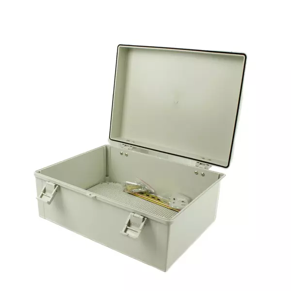 Waterproof ABS Junction Box 13x15.5x6.75in Gasket Lid Hardware Included