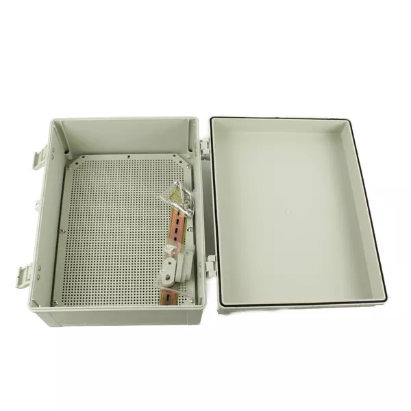 Waterproof ABS Junction Box 13x15.5x6.75in Gasket Lid Hardware Included