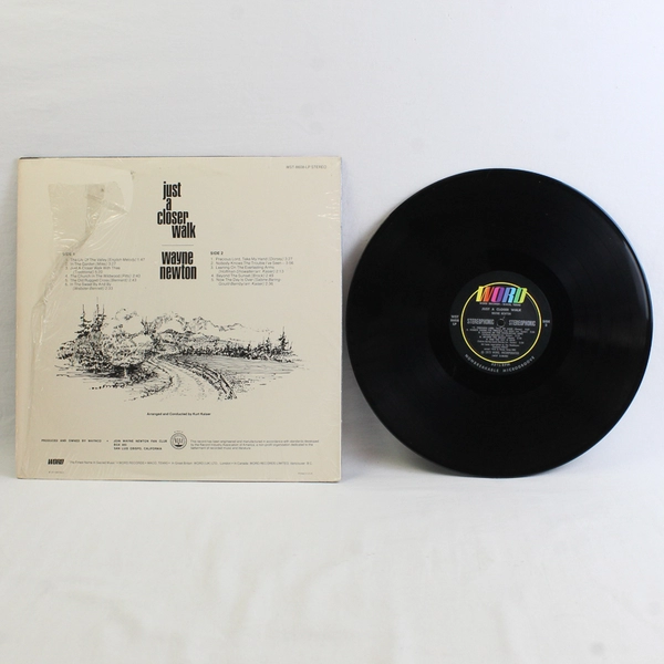 Wayne Newton Just a Closer Walk 12" LP 33 RPM WORD Label Vinyl