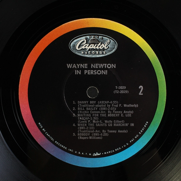 Wayne Newton in Person! Vinyl Record LP 