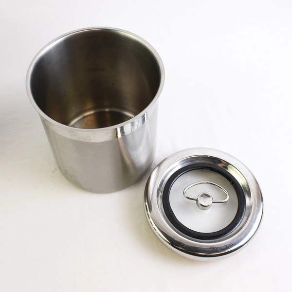 Lot Of 4 Kirkland Signature Stainless Steel Kitchen Canisters W/ Lids 4 Sizes