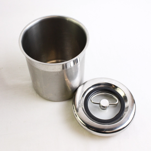 Lot Of 4 Kirkland Signature Stainless Steel Kitchen Canisters W/ Lids 4 Sizes