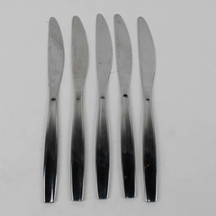 Lot Of 5 Gourmet Settings Loft (Stainless) Flatware Dinner Knives 9.75" Long