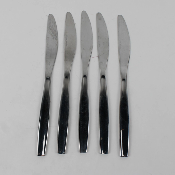 Lot Of 5 Gourmet Settings Loft (Stainless) Flatware Dinner Knives 9.75" Long