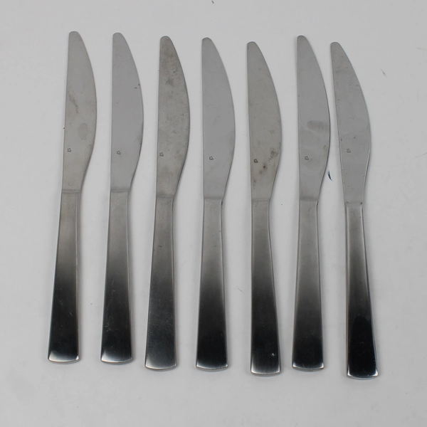 Lot Of 7 Gourmet Settings Park-Carry On (Stainless) Flatware Dinner Knives 9.75"