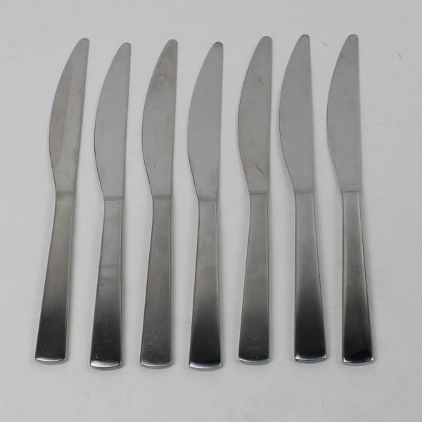 Lot Of 7 Gourmet Settings Park-Carry On (Stainless) Flatware Dinner Knives 9.75"