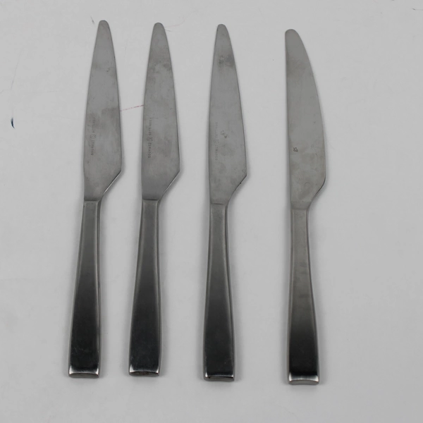 Lot Of 4 Gourmet Settings Strand (Stainless) Flatware Dinner Knives 9.5" Long