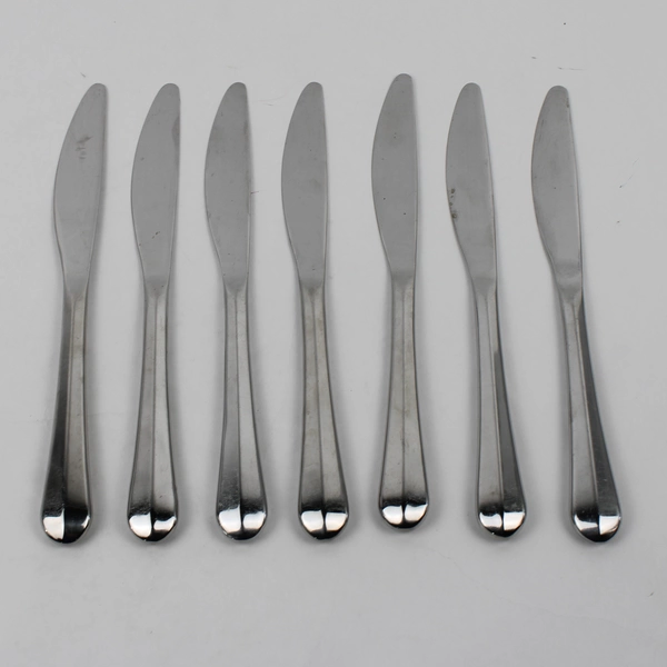 Lot Of 7 Gourmet Settings Celebration (Stainless) Flatware Dinner Knives 10.25"