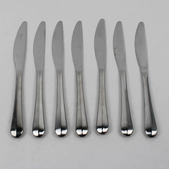 Lot Of 7 Gourmet Settings Celebration (Stainless) Flatware Dinner Knives 10.25"