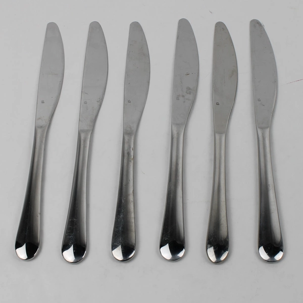 Lot Of 6 Gourmet Settings Ginger (Stainless) Flatware Dinner Knives 9.5" Long