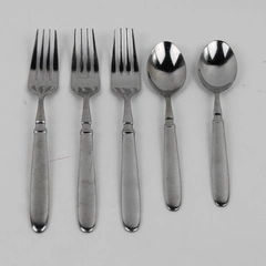 Lot Of 5 Hampton Silversmiths Farrah (Stainless) 3 Dinner Forks 2 Teaspoons