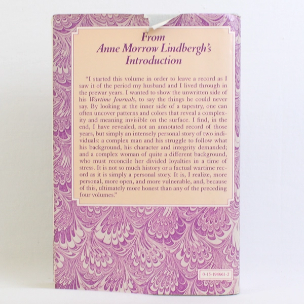 War Within & Without Diaries & Letters 1939-1944 HC Anne Morrow Lindbergh 1980 