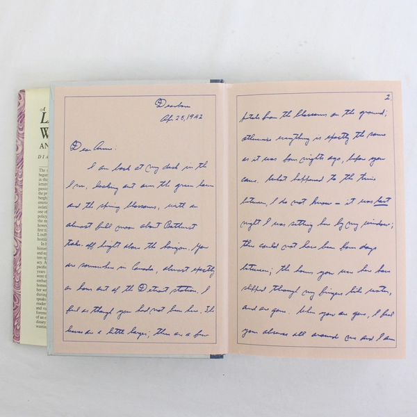 War Within & Without Diaries & Letters 1939-1944 HC Anne Morrow Lindbergh 1980 