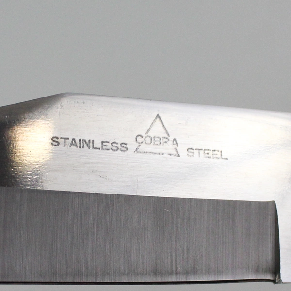 Cobra Full Tang Wood Handle Stainless Steel Clip Point Hunting Knife W/ Sheath