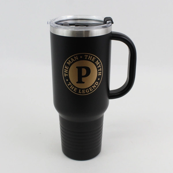 Onebttl 20 Oz Stainless Steel Tumbler The Man Myth Legend Black With Straw