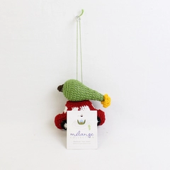 Hand Crocheted Christmas Hanging Ornament Chenille, Melange Collection New w/Tag