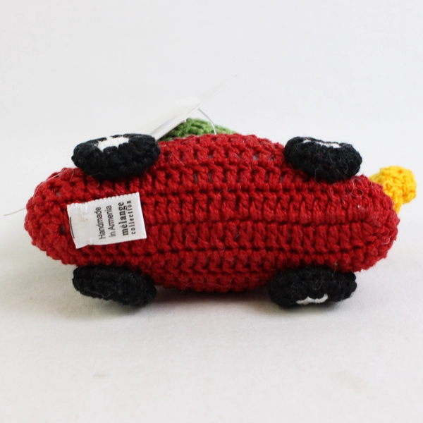 Hand Crocheted Christmas Hanging Ornament Chenille, Melange Collection New w/Tag