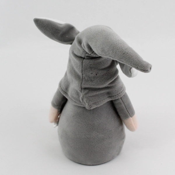 Tway Gray Light Up Easter Bunny Gnome Plush 12"