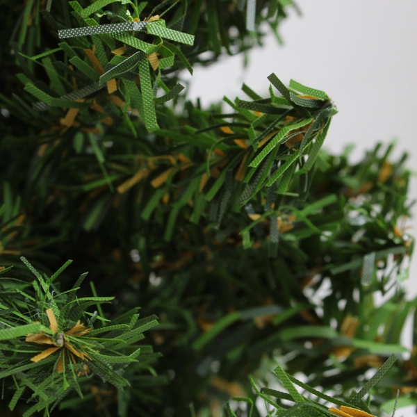 Lot of 2  Miniature Artificial Christmas Trees Plastic Base  10" Tall