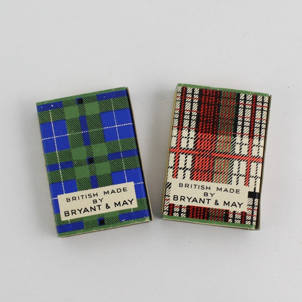 2 Vintage Bryant & May Match Boxes- British Made- Empty