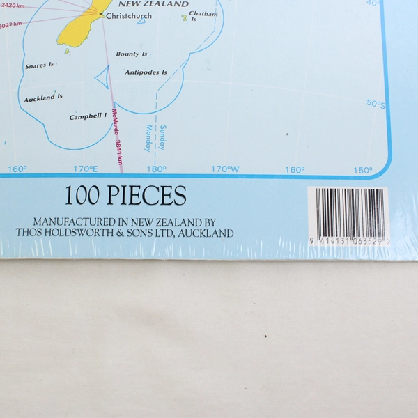 Holdson Map of New Zealand 100-Pc Jigsaw Puzzle Series J352 Geography