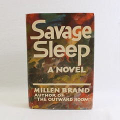 Vintage Savage Sleep by Millen Brand 1968 Hardcover DJ Book Club Edition