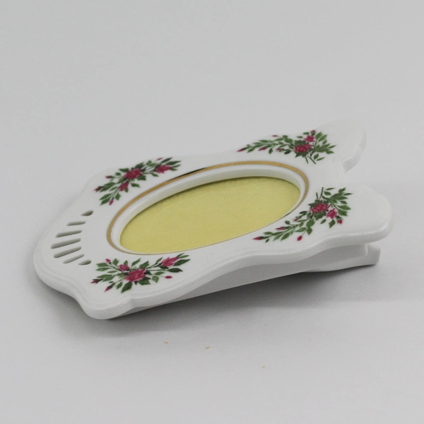 Free Standing Floral Ceramic Photo Frame 2.5x3.5"