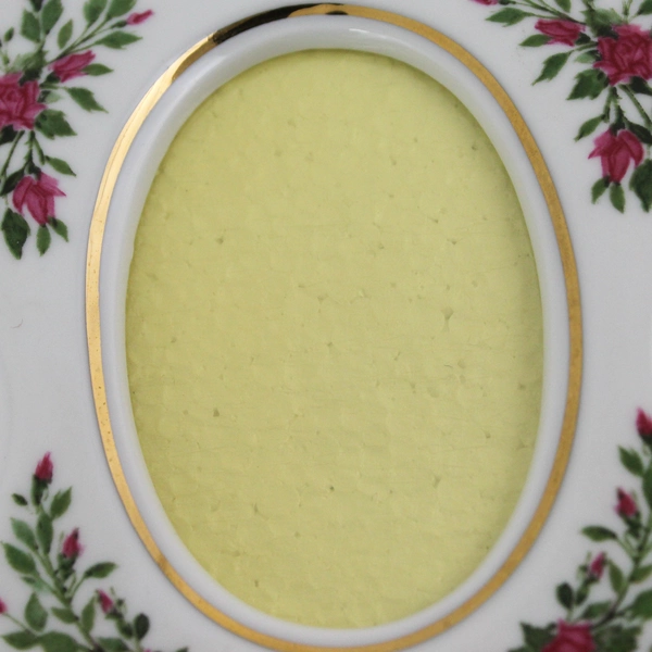 Free Standing Floral Ceramic Photo Frame 2.5x3.5"