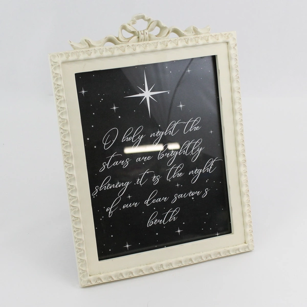 Framed O Holy Night Framed Wall Sign 13" x 9.5"