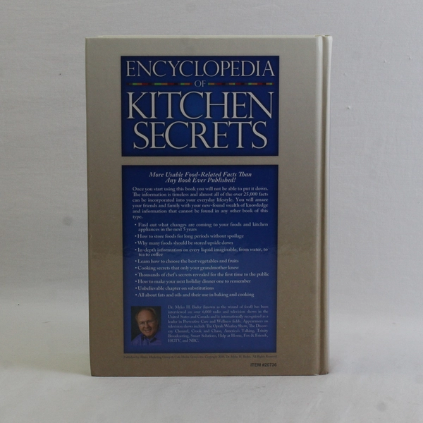 Encyclopedia of Kitchen Secrets by Myles H Bader 2008 1st Printing Hardcover