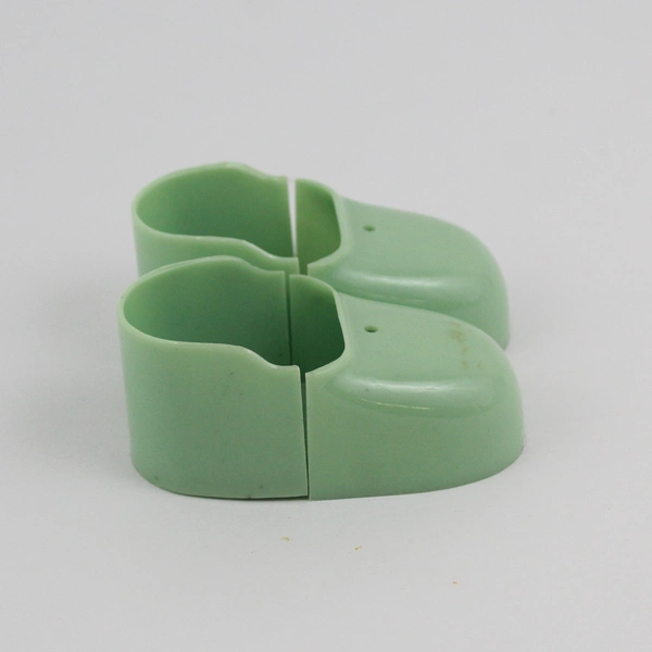 Vintage 1970'S Davidon Green Hard Plastic Adjustable Large Doll Shoes