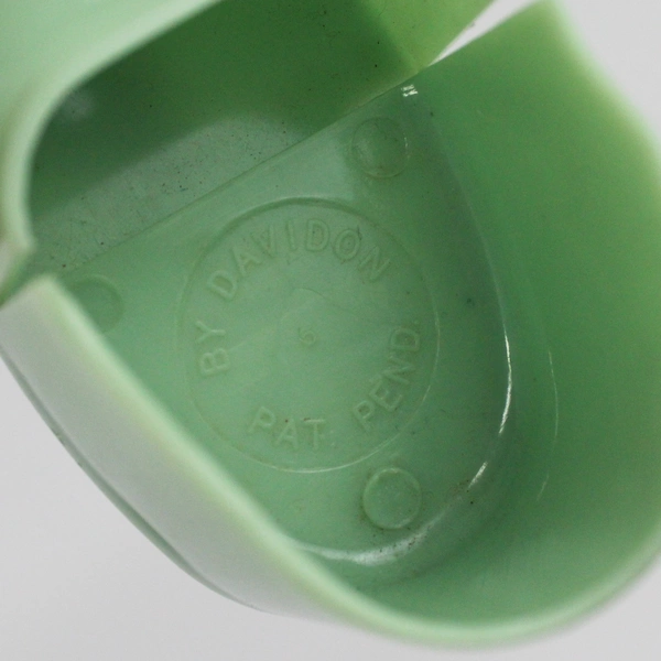 Vintage 1970'S Davidon Green Hard Plastic Adjustable Large Doll Shoes