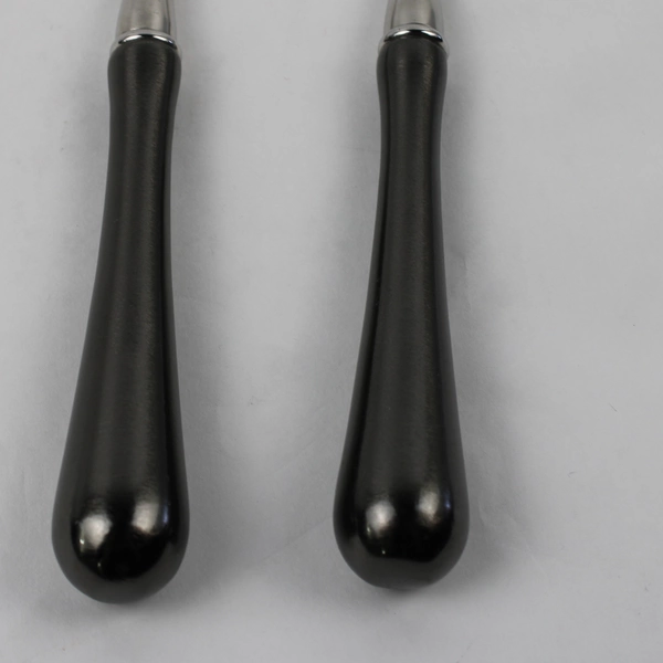 Lot Of 2 Unbranded (Stainless Steel) Cheese Spreader & 2 Pronged Fork Server