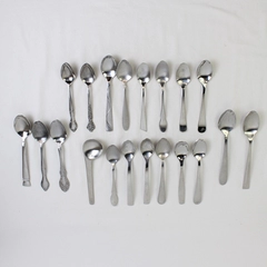 Mixed Lot of 20 Assorted Stainless Steel Spoons Wedding Event Flatware