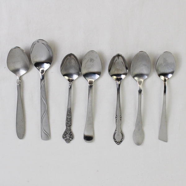 Mixed Lot of 20 Assorted Stainless Steel Spoons Wedding Event Flatware