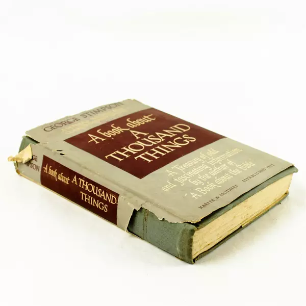 A Book About a Thousand Things by George Stimpson 1946 Hardcover DJ