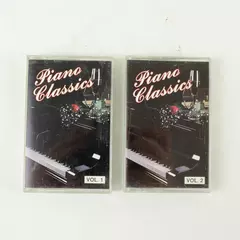 Set of 2 Piano Classics Cassette Tapes Vol.1 & Vol.2 Vintage Pre-Owned
