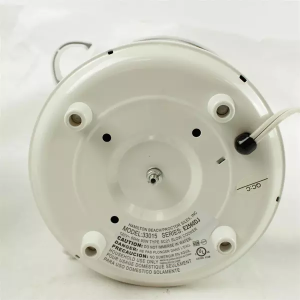 Proctor Silex 1.5 Quart Slow Cooker Crockpot White 33015 4-Heat Settings