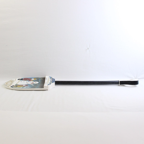 Folk Art Painted Metal Shovel - Snowmen 31" Tall 