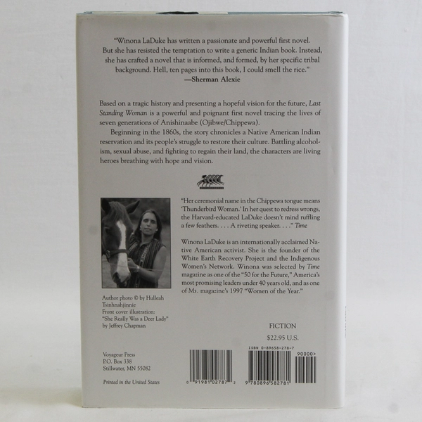 Last Standing Woman by Winona LaDuke 1997 Hardcover Novel Dust Jacket 
