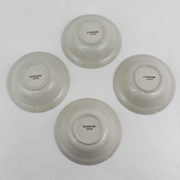  4 Action Industries Country Classics Stoneware Cereal Bowls Geese Flowers 6.75"