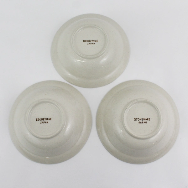  3 Action Industries Country Classics Stoneware Cereal Bowls Geese Flowers 6.75"