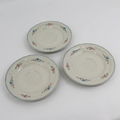 3 Country Classics by Action 1988 Goose Floral  Saucers Japan