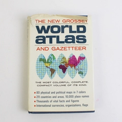 The New Grosset World Atlas and Gazetteer 1967 Pocket Size Hardcover DJ
