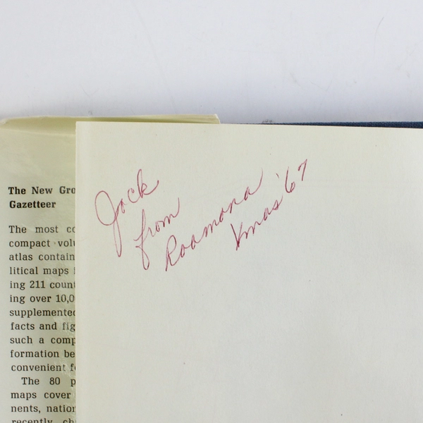 The New Grosset World Atlas and Gazetteer 1967 Pocket Size Hardcover DJ