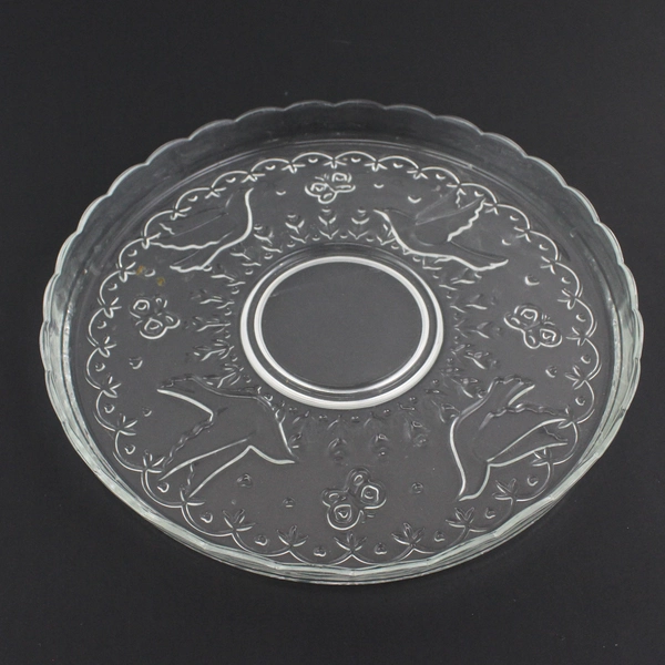 Vintage Indiana Glass Spring Garden 11.75 Inch Tray